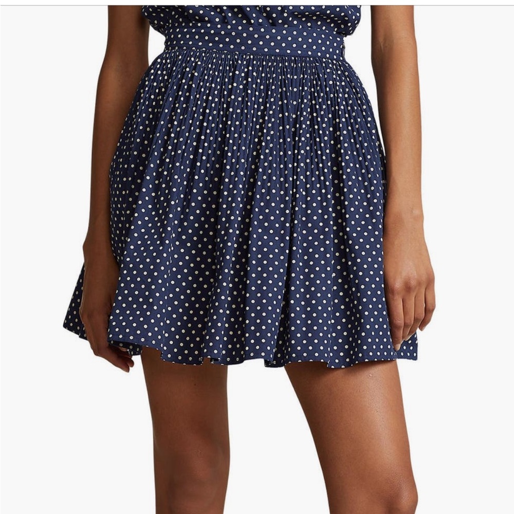 Ralph Lauren polka dot a line skirt